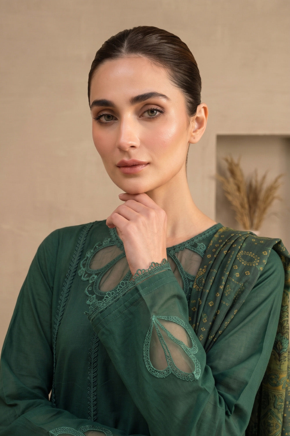 2 Piece - Embroidered  Lawn Suit - 1008