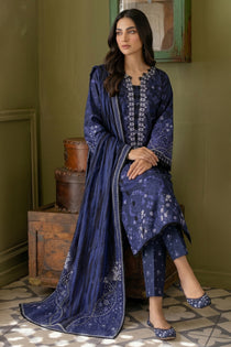 3 Piece - Embroidered  Lawn Suit - 1011