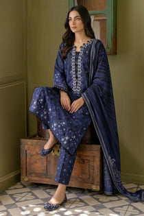 3 Piece - Embroidered  Lawn Suit - 1011