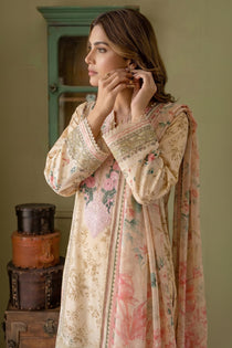 3 Piece - Embroidered  Lawn Suit - 1014