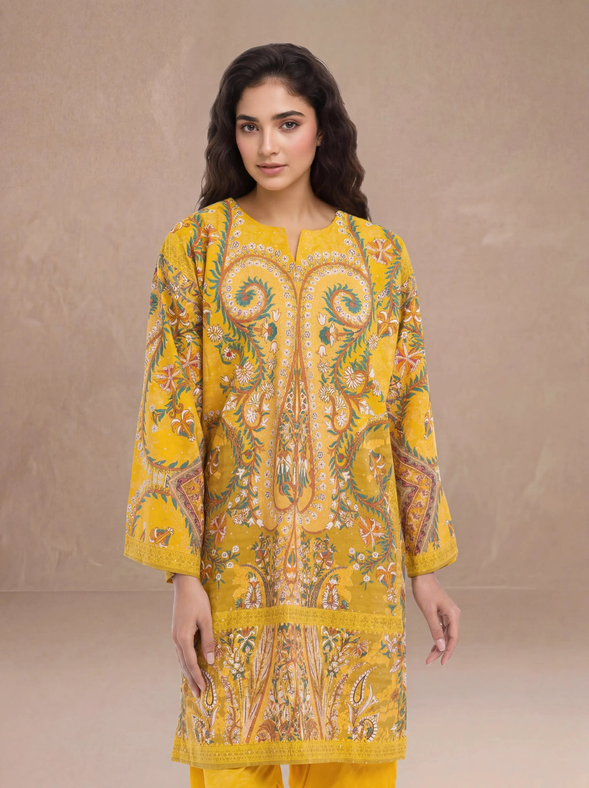 2 Piece - Printed  Lawn Suit - 1004