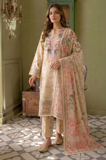 3 Piece - Embroidered  Lawn Suit - 1014