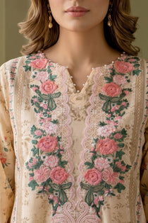 3 Piece - Embroidered  Lawn Suit - 1014