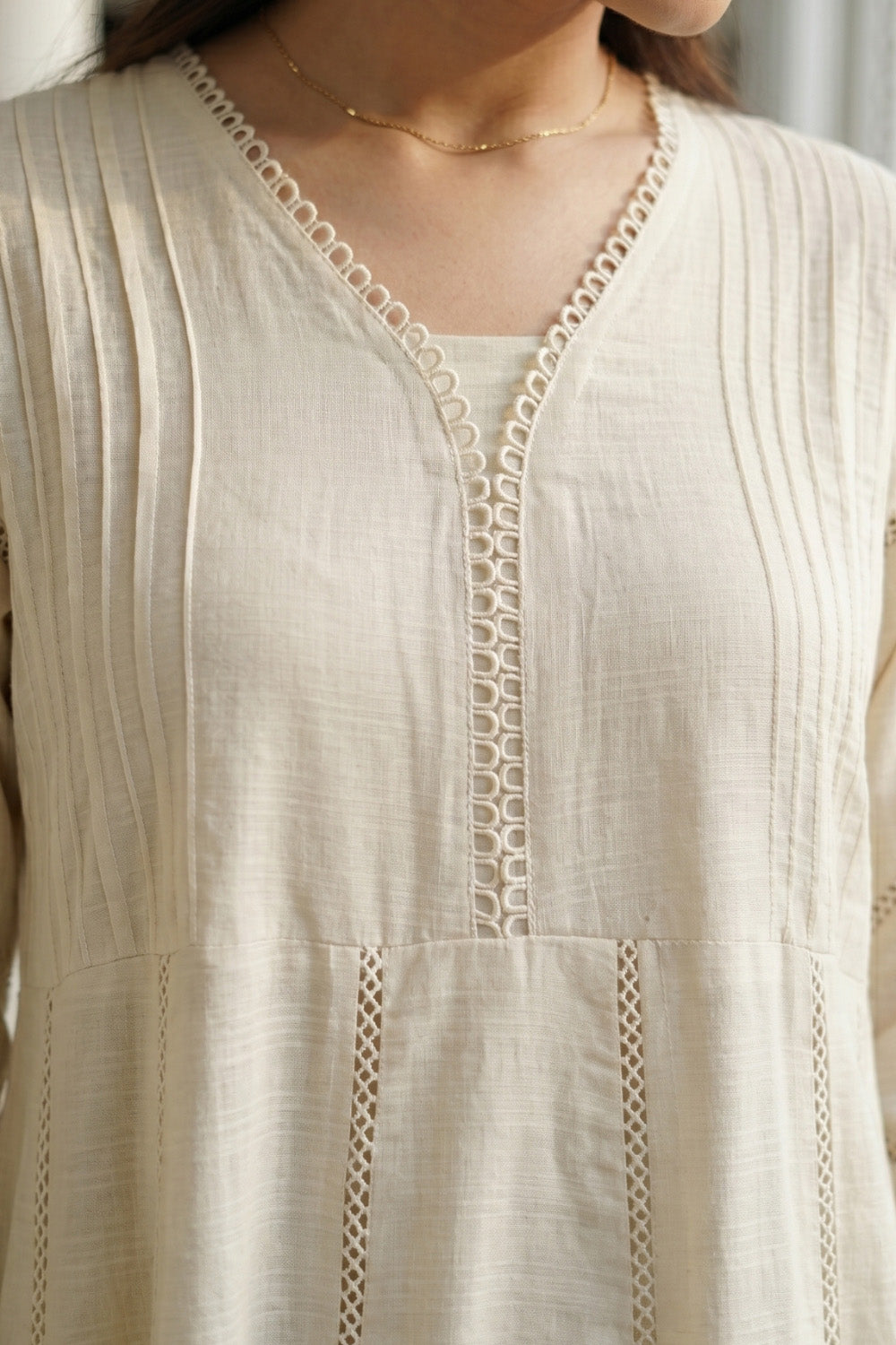 2 Piece - Textured Lawn Suit  - 1013