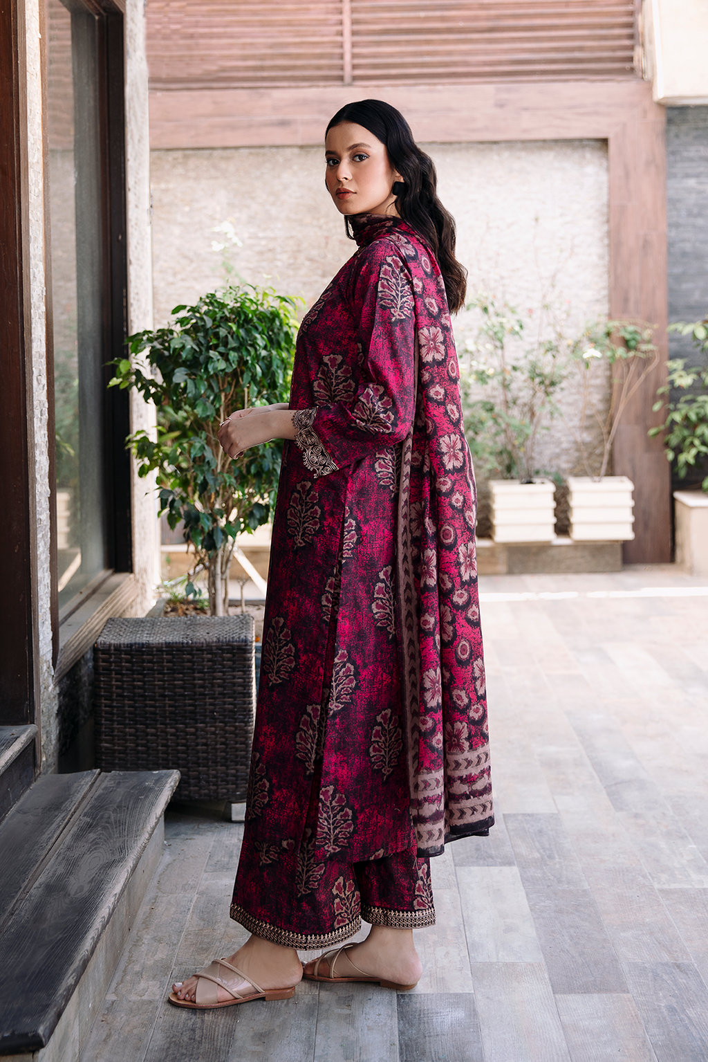 3 Piece - Embroidered  Lawn Suit - 1010
