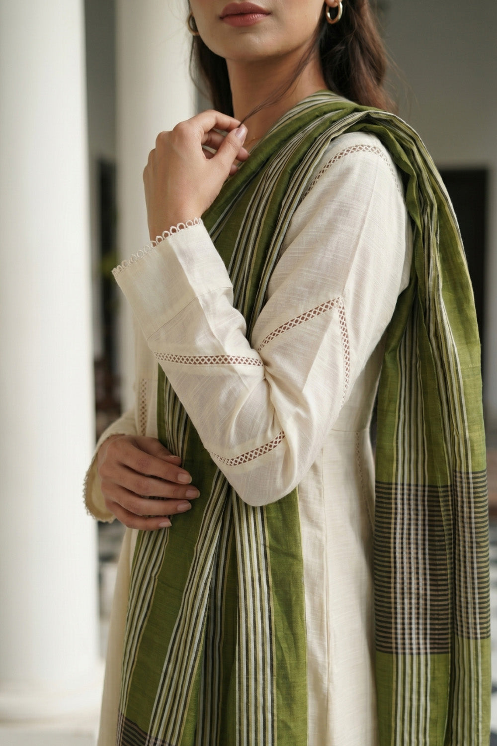 2 Piece - Textured Lawn Suit  - 1013