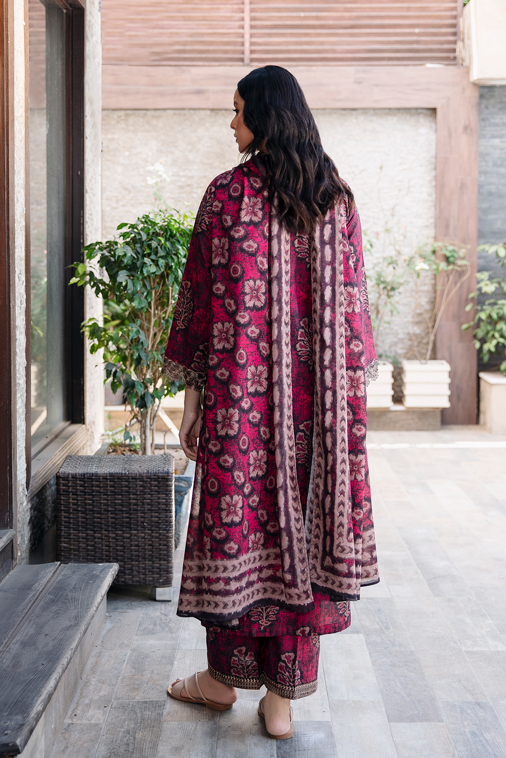 3 Piece - Embroidered  Lawn Suit - 1010