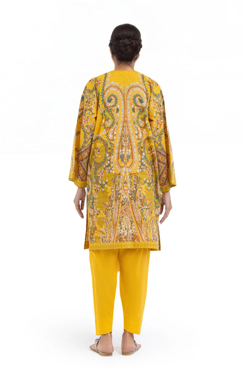 2 Piece - Printed  Lawn Suit - 1004