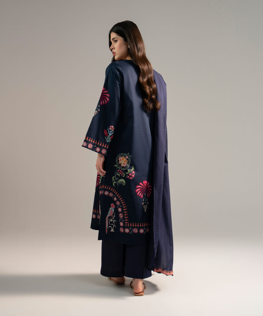 3 Piece - Printed  Lawn Suit - 1003
