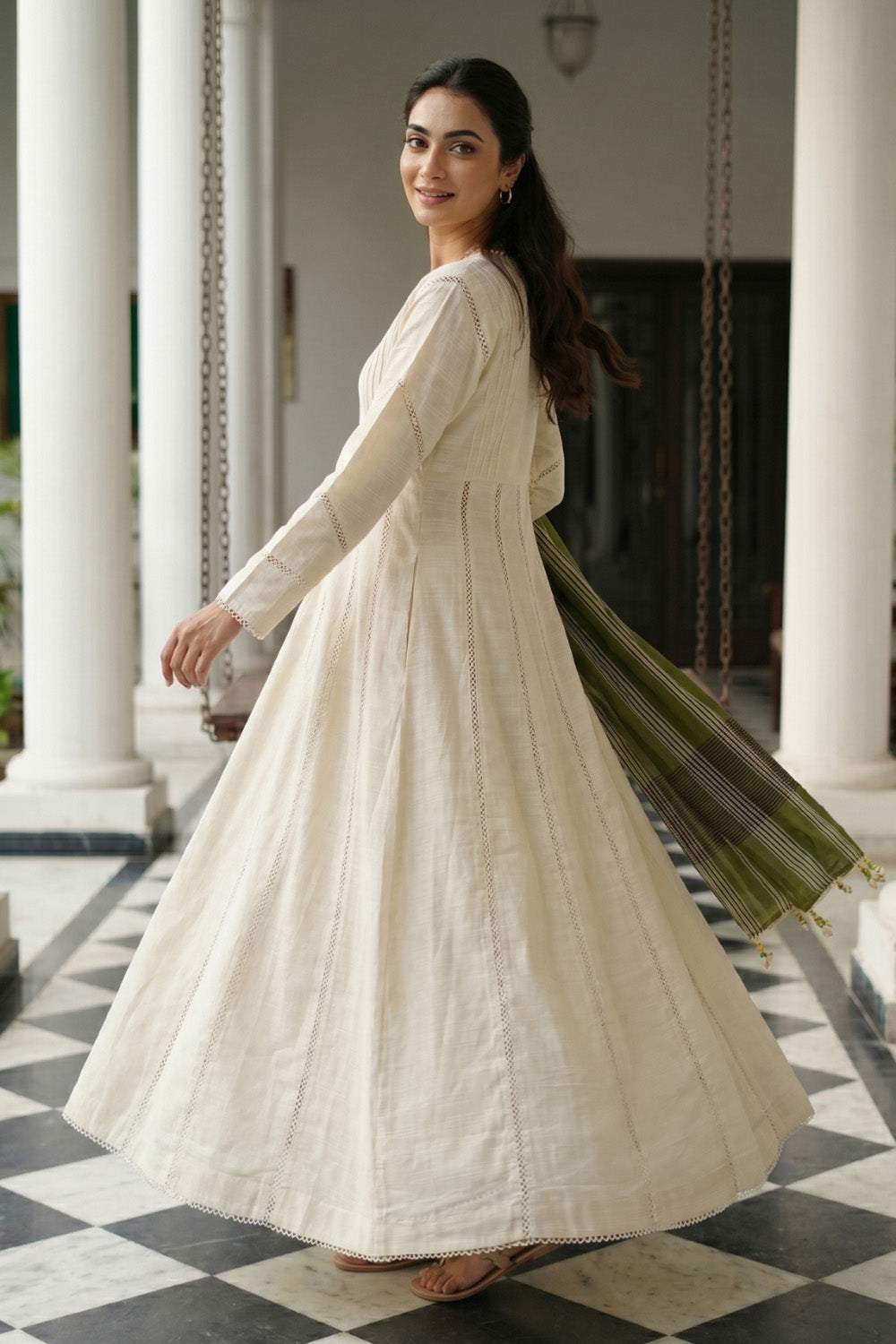 2 Piece - Textured Lawn Suit  - 1013