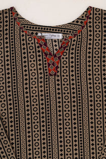 3 Piece - Printed  Lawn Suit - 1037