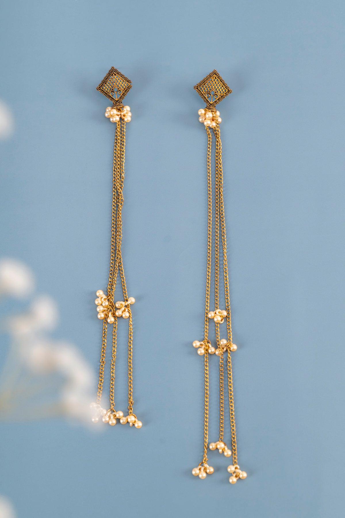 Kashmiri Earing - Golden - 1052