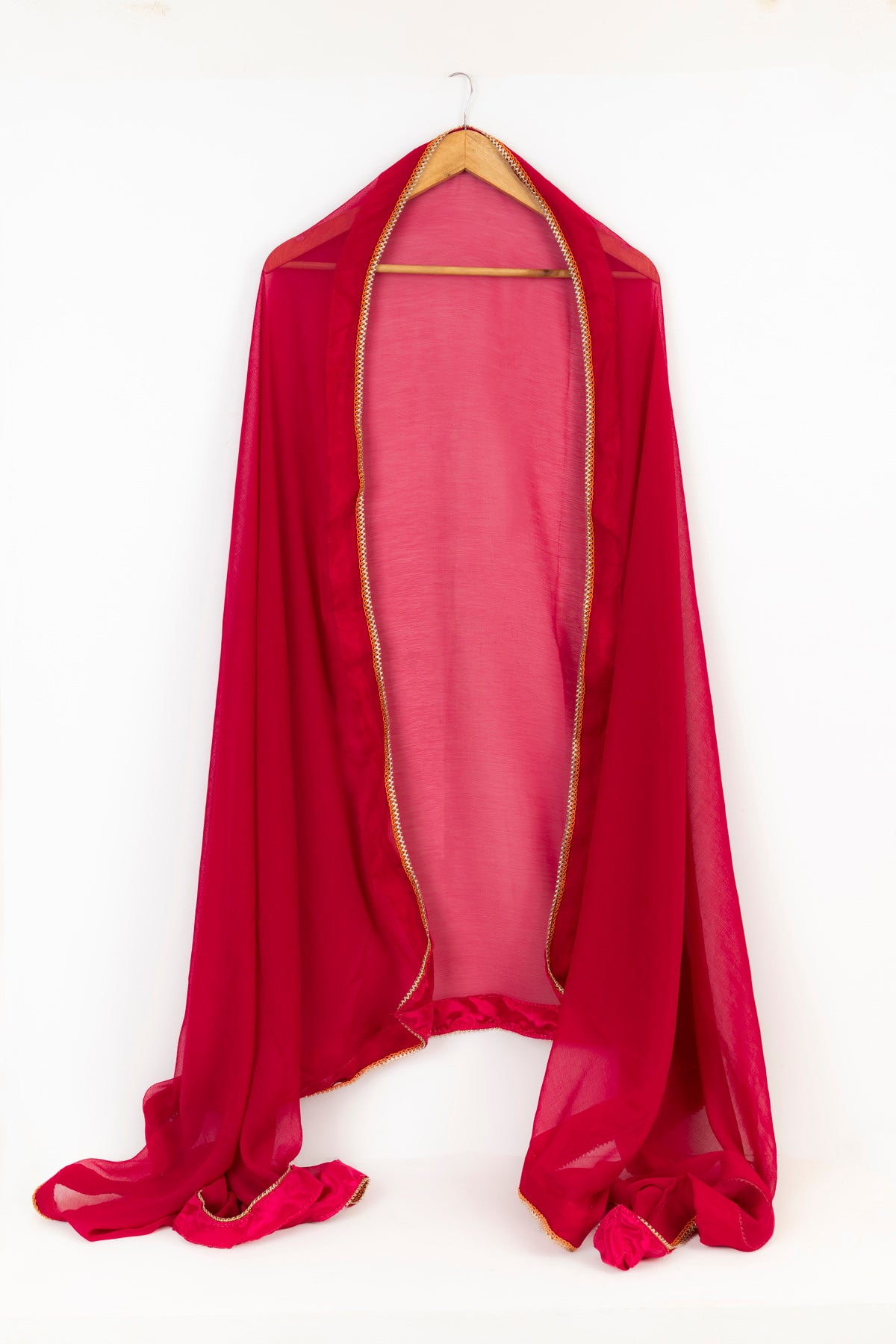 Chiffon Dupatta  - Red - 1027 Main image