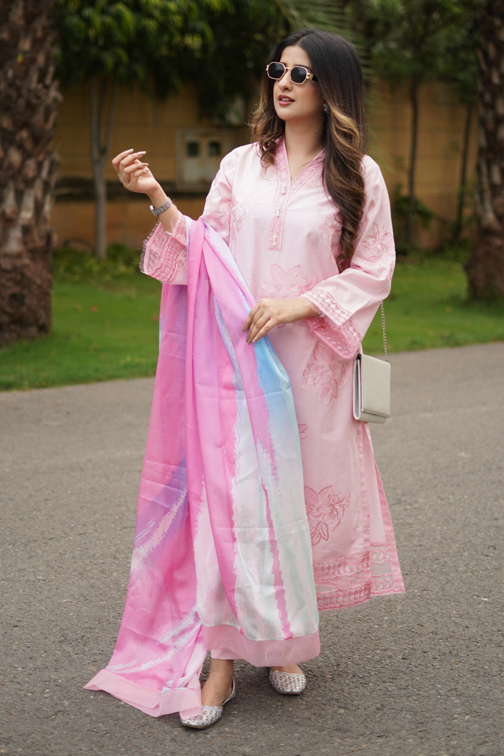 3 Piece - Embroidered  Lawn Suit - 1012
