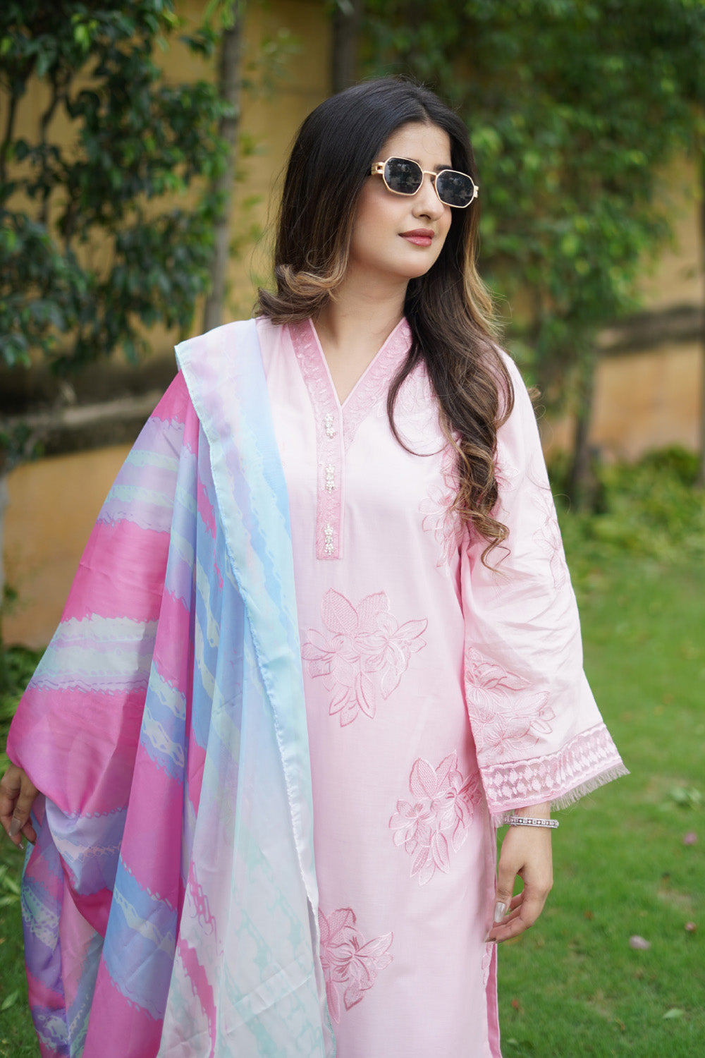 3 Piece - Embroidered  Lawn Suit - 1012