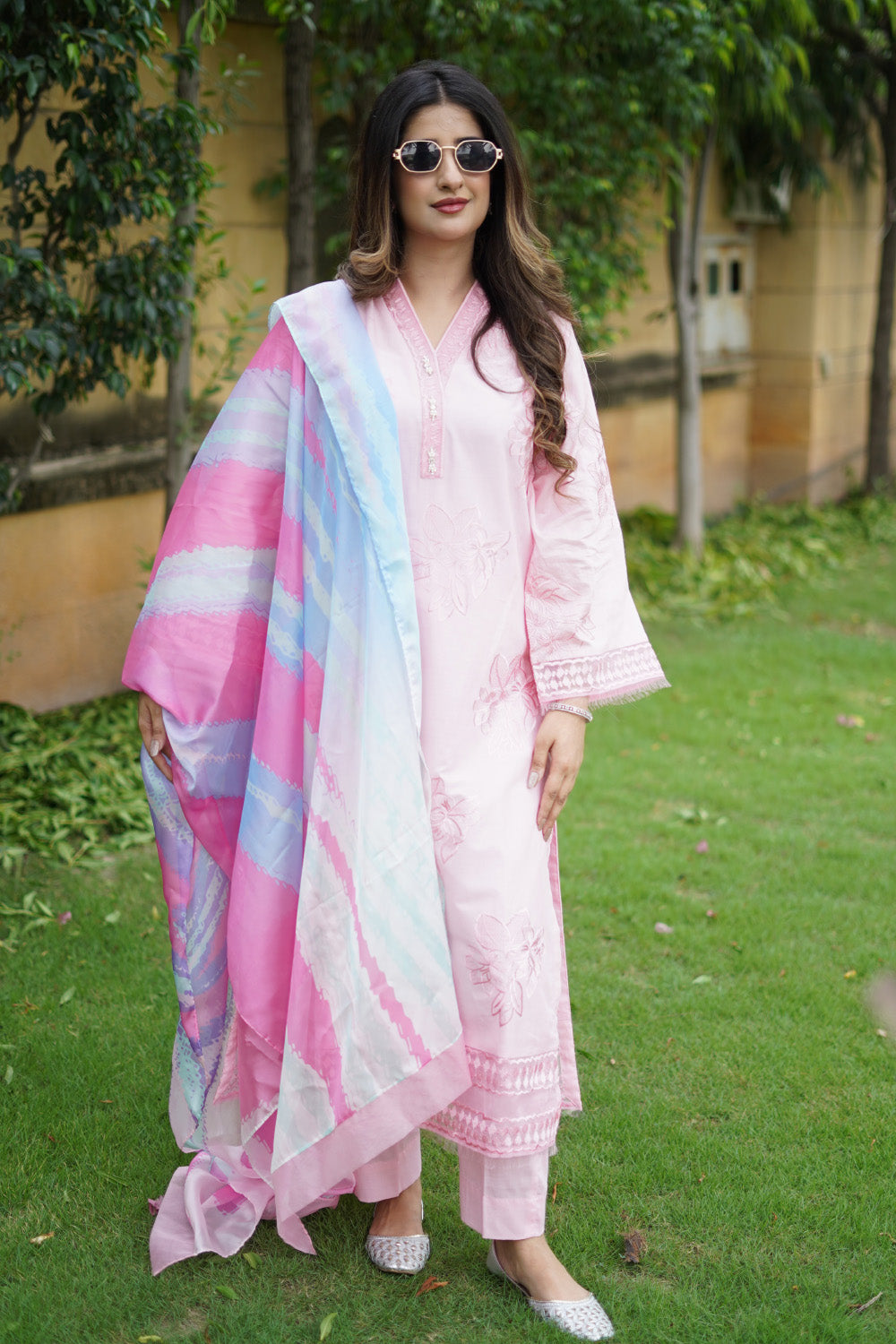 3 Piece - Embroidered  Lawn Suit - 1012