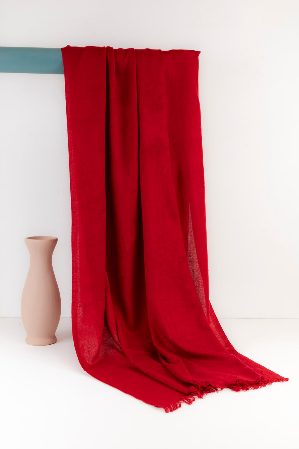 Wool Shawl  - Blood Red - 1020