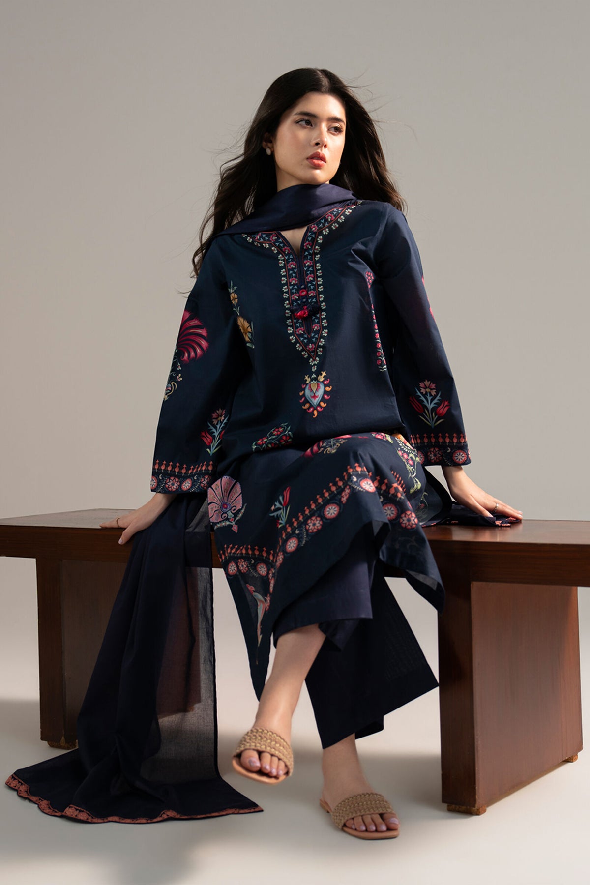3 Piece - Printed  Lawn Suit - 1003 Main image
