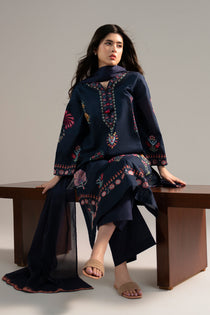 3 Piece - Printed  Lawn Suit - 1003